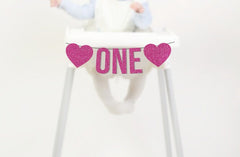 Valentines Day 1st Birthday Decorations, Heart First Birthday Decor, Valentine's Cake Smash Sign, Valentine One Banner, February - Pretty Day