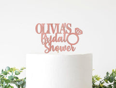 Custom Bridal Shower Cake Topper, Bridal Shower Cake Name Topper, Personalized Bridal Shower Decorations, Bridal Shower Decor