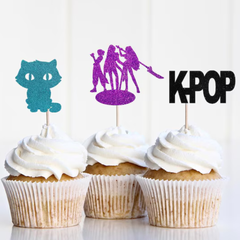 K-Pop Birthday Cupcake Toppers