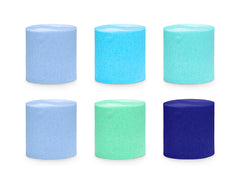 Crepe Paper Set Blue-Green Mix - Pretty Day