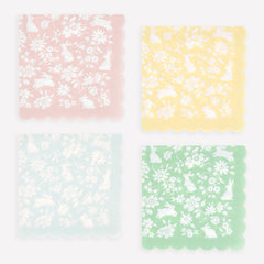 Ditsy Bunny Napkins Small 16pk.