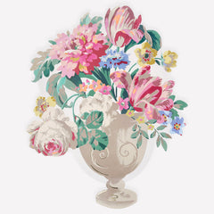 Rococo Floral Vase Plates 8pk.