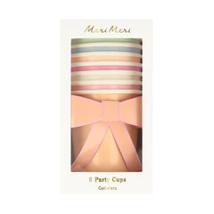 Pastel Bow Cups (x 8) - Pretty Day