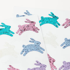 Glitter Bunny Stickers - Pretty Day