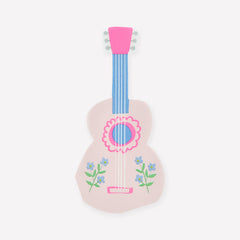 Pink Folk Guitar Shaped Napkins 16pk.
