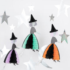 Flying Honeycomb Witch Decorations - Pretty Day