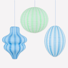 Meri Meri Blue Lanterns 3pk.