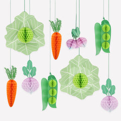 Meri Meri Giant Vegetable Decorations 10pk.