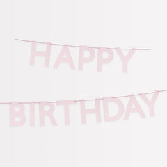 Pink Happy Birthday Garland