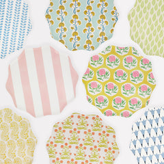 Molly Mahon x Meri Meri Plates Large 8pk. - Pretty Day