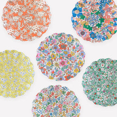 Meri Meri x Liberty Garden Reusable Small Plate 6pk.