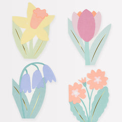 Spring Flower Napkins 16pk. - Pretty Day