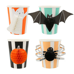Halloween Honeycomb Party Cups (x 8) - Pretty Day