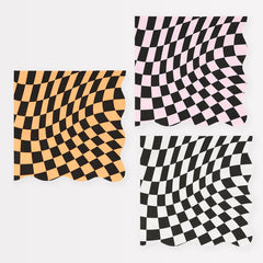 Halloween Checker Small Napkins (x 16) - Pretty Day