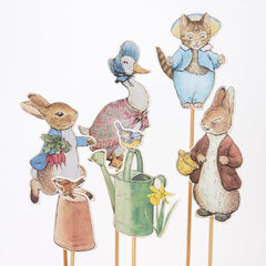 Meri Meri Peter Rabbit & Friends Party Cake Toppers - Pretty Day