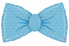 Jumbo Blue Bow Foil Balloon - Pretty Day
