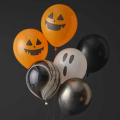 Pumpkin and Ghost Halloween Balloons-6pk. - Pretty Day