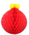 Classis Christmas Ornament Honeycomb 19" Red - Pretty Day