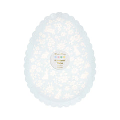 Ditsy Bunny Egg Plates Small 8pk.