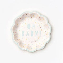 Oh Baby Large Disposable Plate - Pretty Day