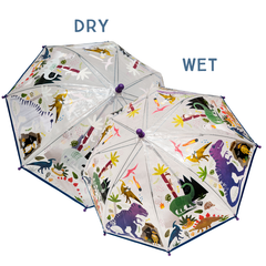 Dino Transparent Colour Changing Umbrella - Pretty Day