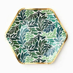 Celebration Greenery Large Disposable Plate - Pretty Day