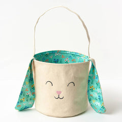 Floral Bunny Easter Egg Basket - Pretty Day