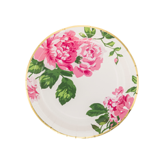My Mind’s Eye - PLPL217 - Pink Chintz Floral Paper Plate - Pretty Day