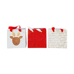 PLGBS46 - Reindeer Mini Gift Bag Set of 6 - Pretty Day