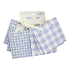 My Mind’s Eye - PLGBS97 - Periwinkle Gingham Gift Bag Set - Pretty Day