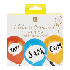 Talking Tables - Customisable Party Balloons - 12 Pack - Pretty Day