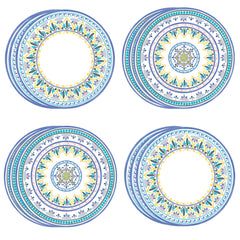 Souk Blue Paper Plates - 12 Pack S9147 S9148 - Pretty Day
