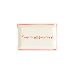 PLTS357C - Love Is All You Need Shaped Plate - Pretty Day
