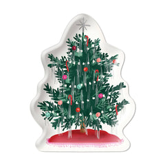 My Mind’s Eye - PRESALE SHIPPING MID OCTOBER - CHR1040 -  Christmas Baubles Christmas Tree Shaped Paper Plate - Pretty Day