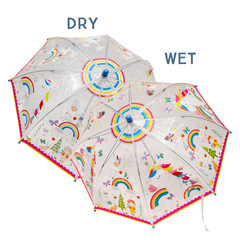 Rainbow Fairy Transparent Colour Changing Umbrella - Pretty Day