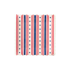 PLTS366E-MME - Stripe Square Scallop Paper Plate - Pretty Day