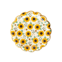 My Mind’s Eye - PLTS378J - Sunflowers Paper Plates - Pretty Day