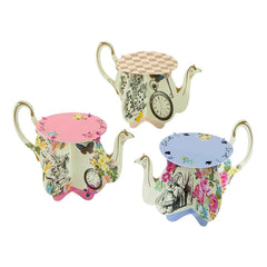 Alice in Wonderland Teapot Cake Stands - 6 Pack - Pretty Day