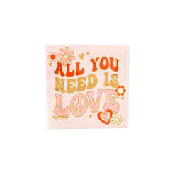 My Mind’s Eye - LUV1039 - Occasions by Shakira - All you Need is Love Napkin - Pretty Day