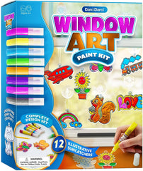 Window Art Paint Kit for Kids - Pretty Day