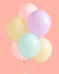 Petit Fetti - Rainbow Pastel Matte Balloons, Party Supplies,Birthday Decor - Pretty Day