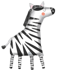 Get Wild Zebra Jumbo Foil Balloon S5141 - Pretty Day