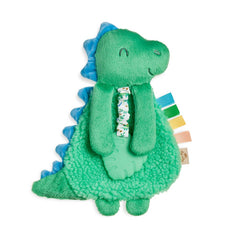 Green Dinosaur Plush with Silicone Teether Toy S2120 - Pretty Day