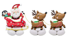 Santa and Reindeer Jumbo Air walker Airloonz Kit S1021 - Pretty Day