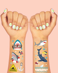 Shark Tats - 38 foil temporary tattoos - Pretty Day