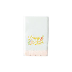 PLTS362E - Easter Fringe Scallop Guest Towel Napkin - Pretty Day