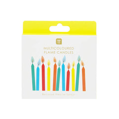 Colored Flame Birthday Candles - 12 Pack - Pretty Day
