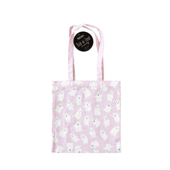 PREORDER SHIPPING 8/1-8/8 - PLCB101 - Pink Ghosts Canvas Trick or Treat Bag - Pretty Day