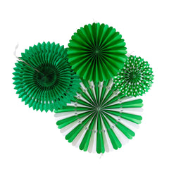 My Mind’s Eye - PLFN05 - Green and White Party Fan Set - Pretty Day