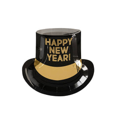 Happy New Year Hat Shaped Paper Plate M0076 - Pretty Day